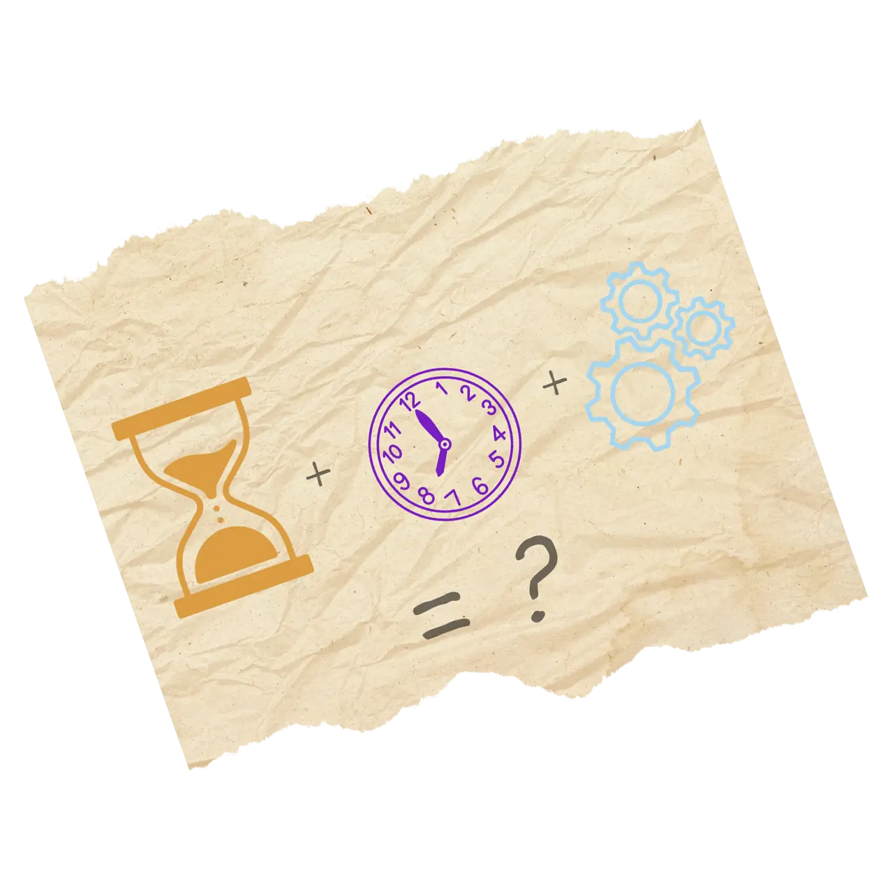 papier récapitulatif du calcul illustré