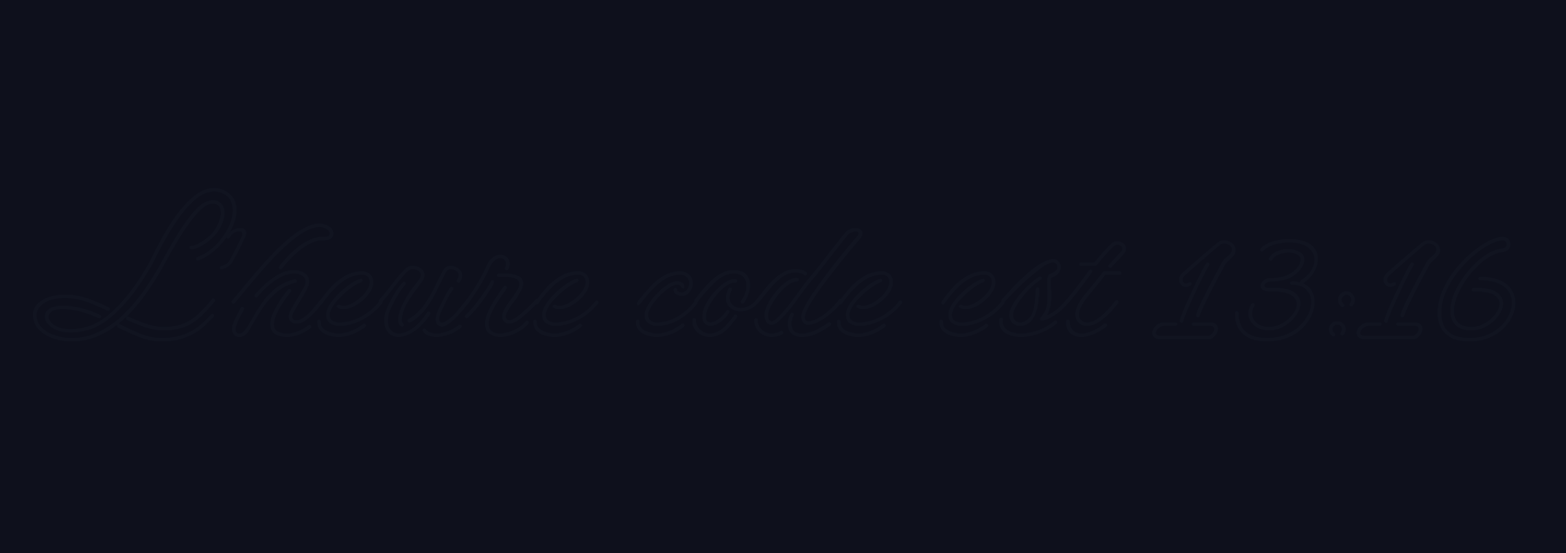 une pièce dans le noir