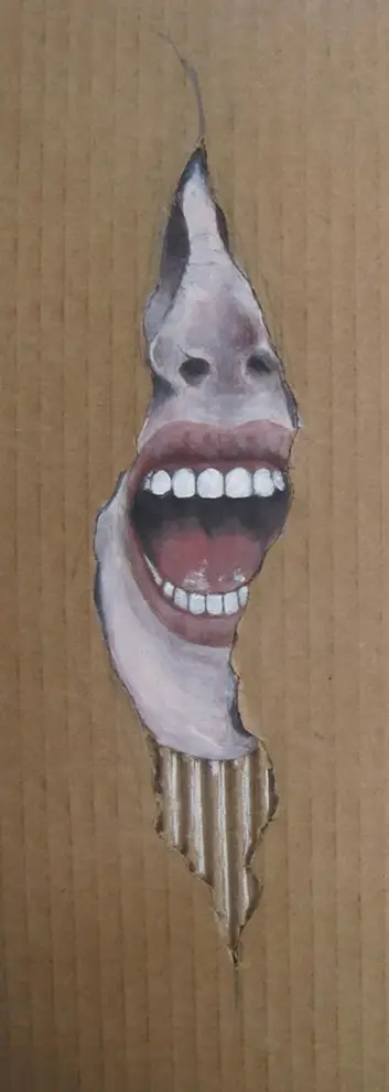 tableau de quelqu'un qui crie