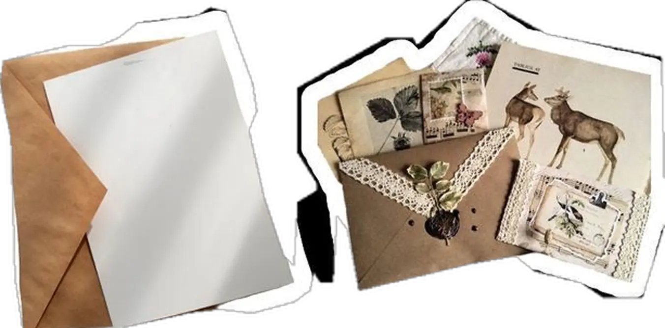 vieilles photos et enveloppes vintage