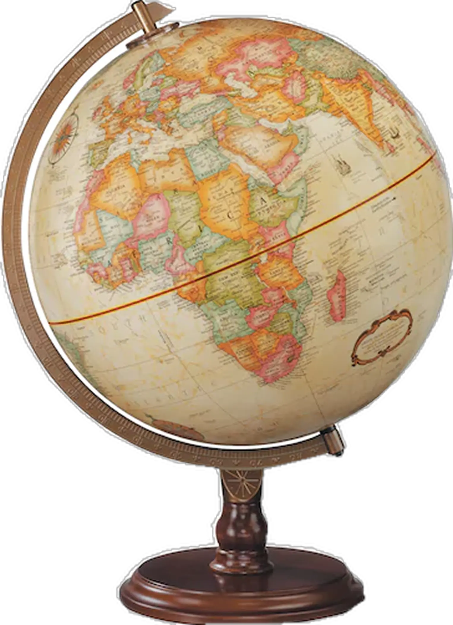 vieux globe terrestre